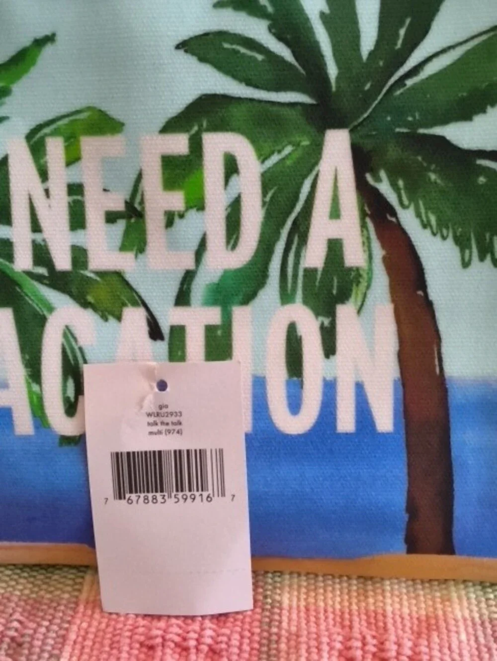 Kate Spade I Need A Vacation Gia Pouch